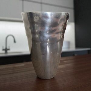 Pottery Barn Rippled Aluminum Vase